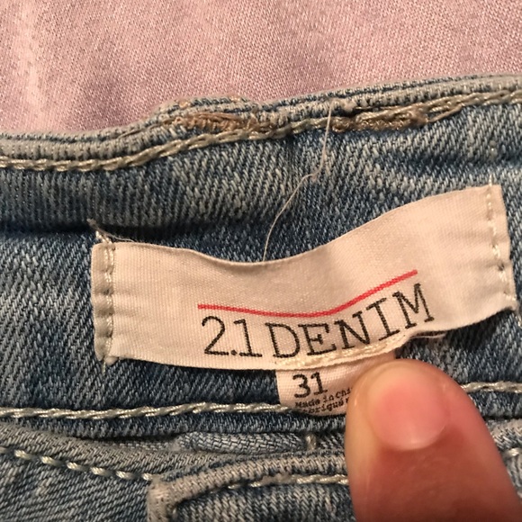 Ripped Denim Jean Shorts - Picture 2 of 3